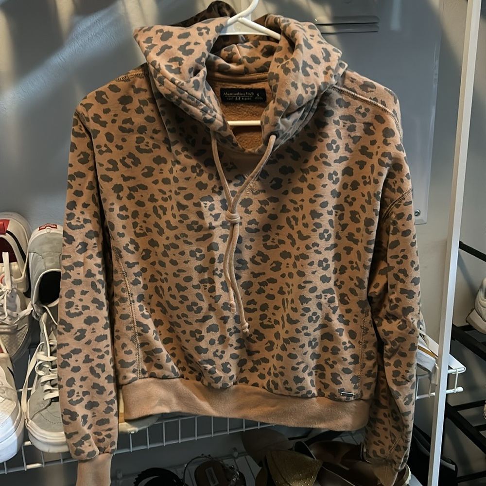 Abercrombie & Fitch leopard sweatshirt hoodie